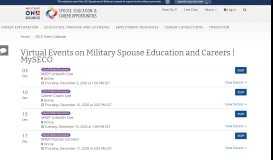 
							         Virtual Events on Military Spouse Education and Careers | MySECO								  
							    