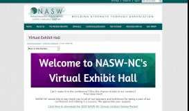 
							         Virtual Exhibit Hall - NASW-NC								  
							    