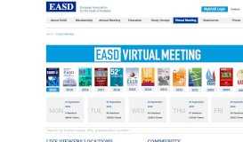 
							         Virtual Meeting | EASD								  
							    