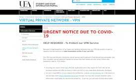 
							         Virtual Private Network - VPN - UEA - The UEA Portal								  
							    