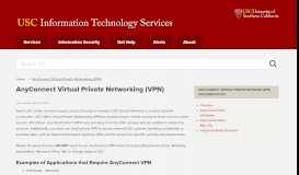 
							         Virtual Private Networking | IT Services | USC								  
							    