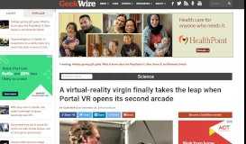 
							         Virtual-reality virgin takes the leap when Portal VR opens second ...								  
							    