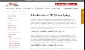 
							         Virtual Schools in Colorado | CTU Colorado Springs								  
							    