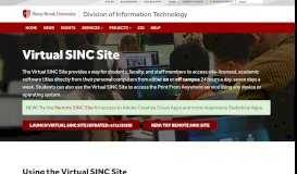 
							         Virtual SINC Site - Division of Information Technology - Stony Brook ...								  
							    