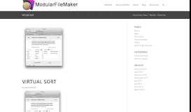 
							         Virtual Sort – Modular FileMaker								  
							    