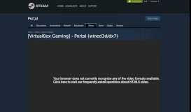 
							         [VirtualBox Gaming] - Portal (wined3d/dx7) - Steam Community								  
							    