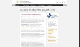 
							         Virtuelle Hochschule Bayern - Hochschule Augsburg								  
							    