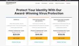 
							         Virus Protection Software Programs for All of Your Devices | Webroot								  
							    