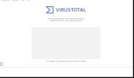 
							         VirusTotal - Free Online Virus, Malware and URL Scanner								  
							    