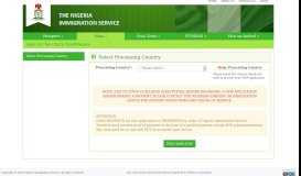 
							         VISA application - The Nigeria Immigration Service								  
							    