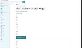 
							         Visa Copies- Cox and Kings - Scribd								  
							    