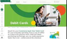 
							         Visa Debit Card | Commerce Bank								  
							    