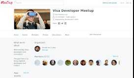 
							         Visa Developer Meetup (San Francisco, CA) | Meetup								  
							    