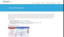 
							         Visa Information « NAP Expo 2019								  
							    