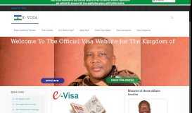 
							         visa lesotho tourism documents travel evisalesotho.com								  
							    