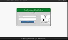 
							         Visa Management System - BOI Sri Lanka								  
							    