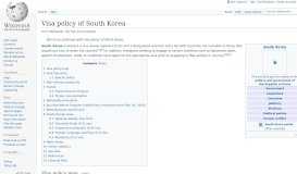 
							         Visa policy of South Korea - Wikipedia								  
							    