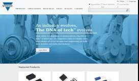 
							         Vishay - manufacturer of discrete semiconductors and passive ...								  
							    