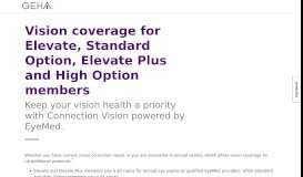 
							         Vision coverage for GEHA's Standard and High Option members								  
							    