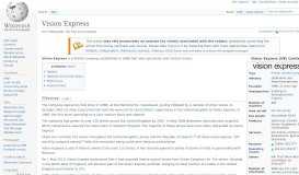 
							         Vision Express - Wikipedia								  
							    