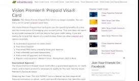 
							         Vision Premier® Prepaid Visa® Card - allCards.com								  
							    