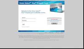 
							         Vision Select® Visa® Prepaid Card - Galileo Processing								  
							    