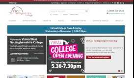 
							         Vision West Nottinghamshire College - Mansfield								  
							    