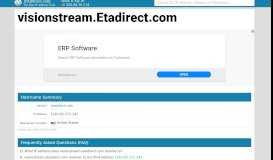 
							         visionstream.etadirect.com Website statistics and traffic ...								  
							    