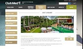 
							         Visit a resort - Club Med Travel Agent Portal								  
							    