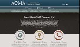 
							         Visit AOMA | Acupuncture School Austin								  
							    