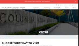 
							         Visit - Columbia College Hollywood								  
							    