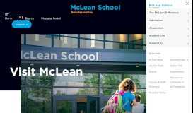 
							         Visit McLean School | K-12 Private School in Metro DC Area | McLean ...								  
							    