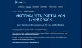 
							         Visitenkarten-Portal: L/M/B Druck								  
							    