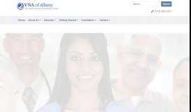 
							         Visiting Nurse Association of Albany: Home Page								  
							    