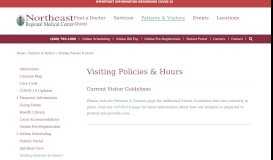 
							         Visiting Policies & Hours | Northeast Regional Medical Center ...								  
							    