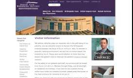 
							         Visitor Information | Kansas City Orthopaedic Institute								  
							    