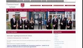 
							         Visitor Information | Thamesmead School								  
							    