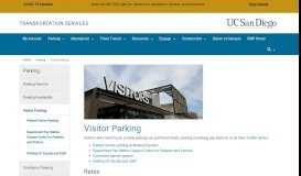 
							         Visitor Parking - UCSD Transportation								  
							    