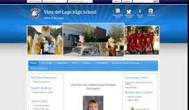 
							         Vista del Lago High School / Homepage								  
							    