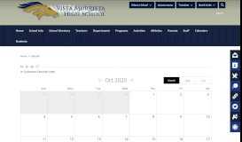 
							         Vista Murrieta High School / Calendar								  
							    