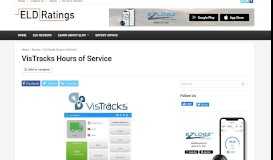 
							         VisTracks Hours of Service - ELD Ratings								  
							    