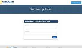 
							         Visual Matrix Knowledge Base: Reader Login								  
							    