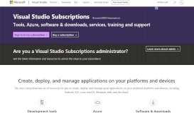 
							         Visual Studio Subscriptions - Visual Studio								  
							    
