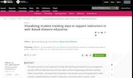 
							         Visualising student tracking data to support instructors in web-based ...								  
							    