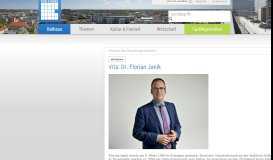 
							         Vita: Dr. Florian Janik - Oberbürgermeister - Erlangen - Portal der ...								  
							    