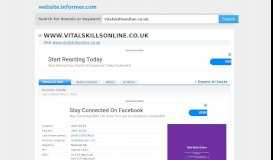 
							         vitalskillsonline.co.uk at Website Informer. Visit Vitalskillsonline.								  
							    