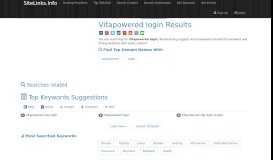 
							         Vitapowered login Results For Websites Listing - SiteLinks.Info								  
							    