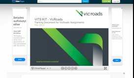 
							         VITS KIT - VicRoads Training Document for VicRoads Assignments ...								  
							    