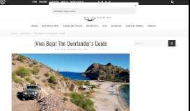 
							         ¡Viva Baja! The Overlander's Guide – Expedition Portal								  
							    
