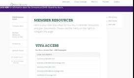 
							         VIVA UAB - Member Resources - VIVA Health								  
							    